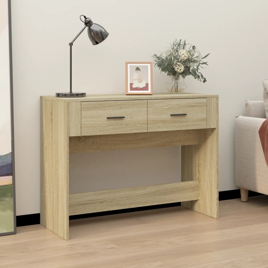 Console Table 100X39X75 Cm Engineered Wood