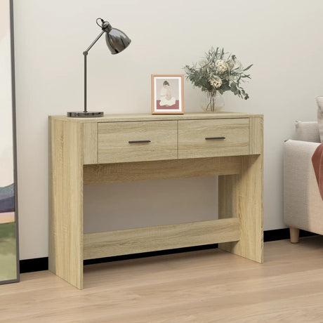 Console Table 100X39X75 Cm Engineered Wood