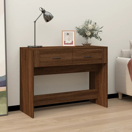Console Table 100X39X75 Cm Engineered Wood