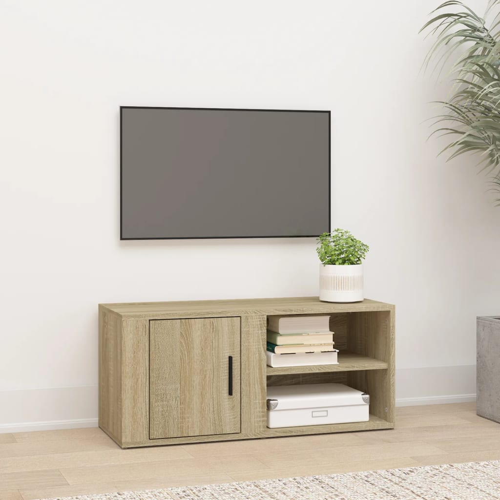Tv Cabinet 80X31,5X36 Cm Engineered Wood