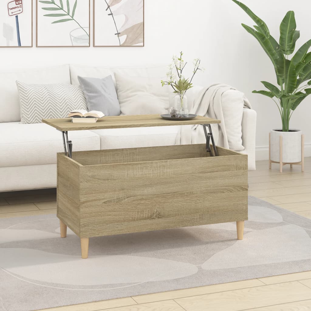 Coffee Table 60X44.5X45 Cm Engineered Wood