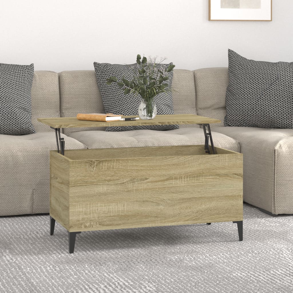 Coffee Table 60X44.5X45 Cm Engineered Wood
