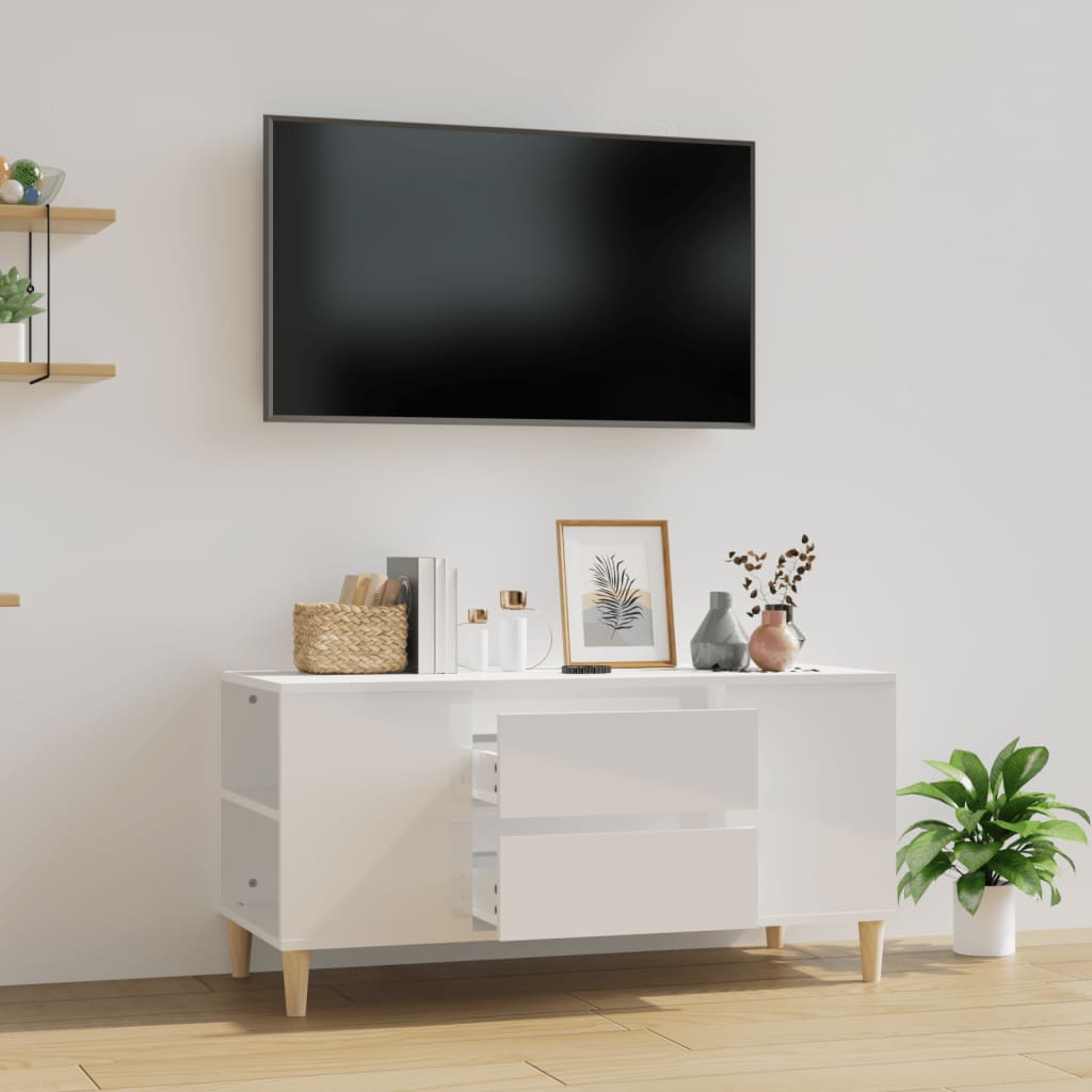 Tv Cabinet 102X44.5X50 Cm Engineered Wood