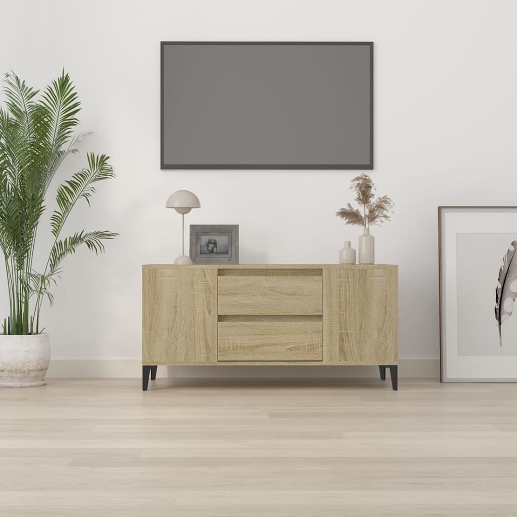 Tv Cabinet 102X44.5X50 Cm Engineered Wood