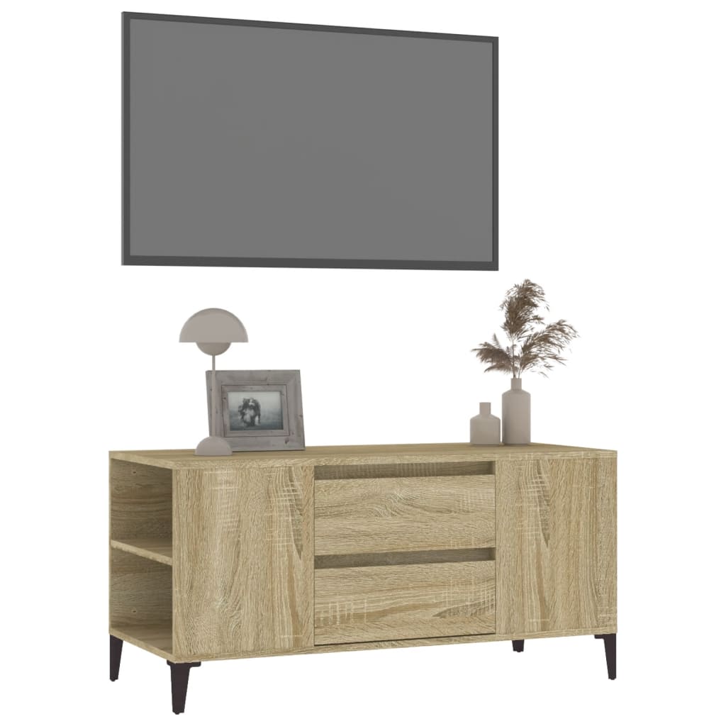 Tv Cabinet 102X44.5X50 Cm Engineered Wood