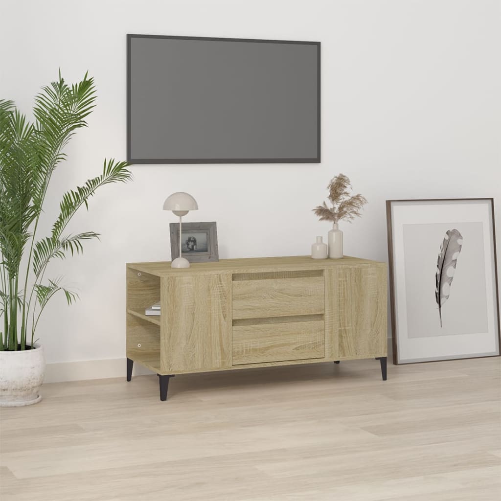 Tv Cabinet 102X44.5X50 Cm Engineered Wood