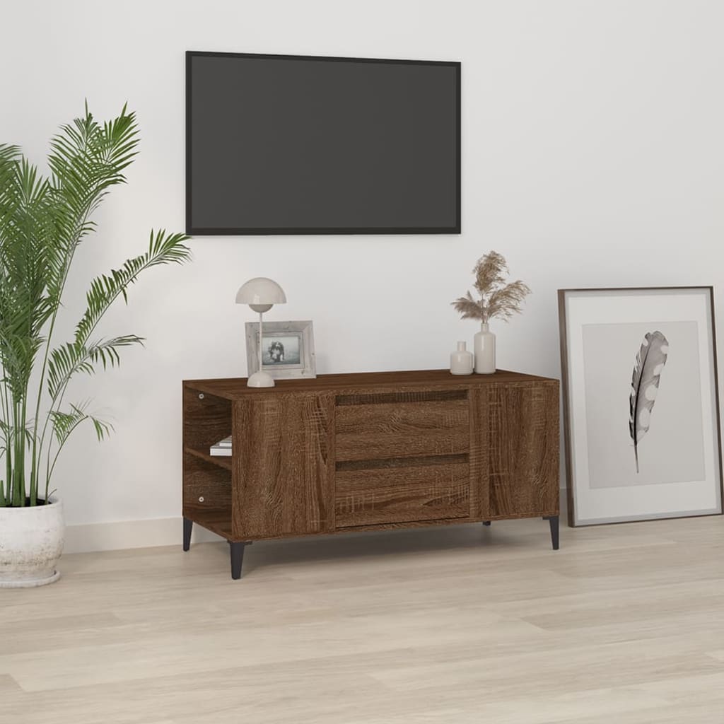 Tv Cabinet 102X44.5X50 Cm Engineered Wood