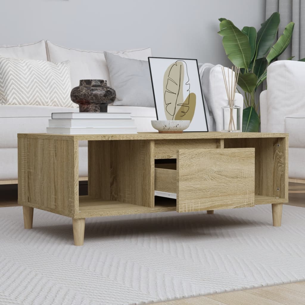 Coffee Table 90X50X36,5 Cm Engineered Wood