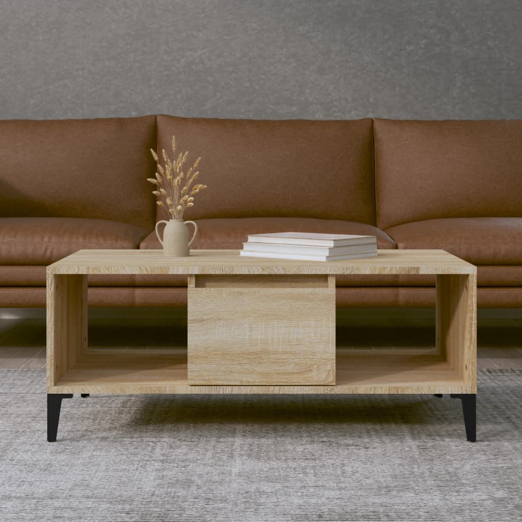 Coffee Table 90X50X36.5 Cm Engineered Wood