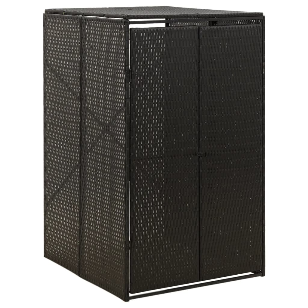 Triple Wheelie Bin Shed 207X80X117 Cm Poly Rattan