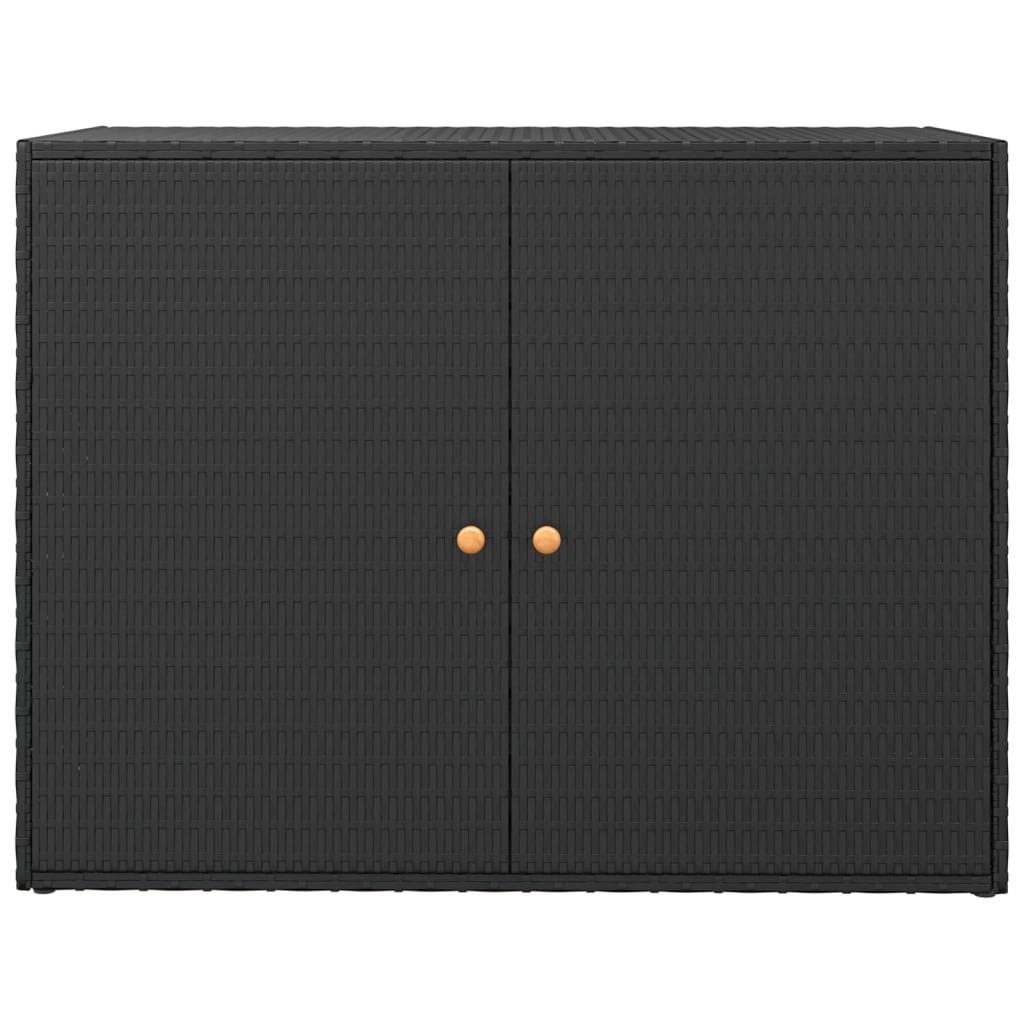 Garden Storage Cabinet 100X55.5X80 Cm Poly Rattan