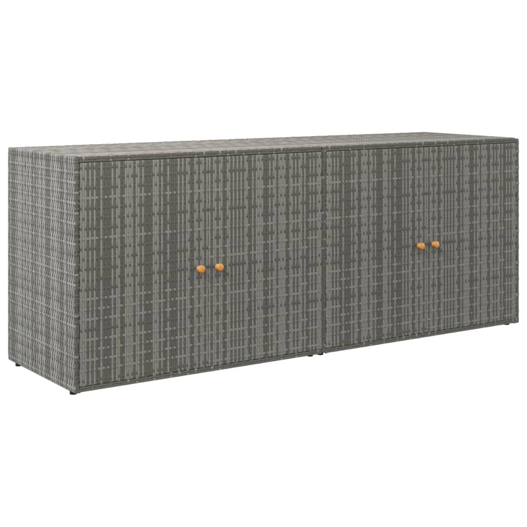 Garden Storage Cabinet 198X55.5X80 Cm Poly Rattan