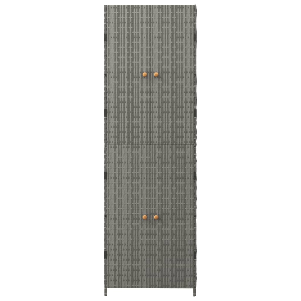 Garden Storage Cabinet 59X40X180 Cm Poly Rattan