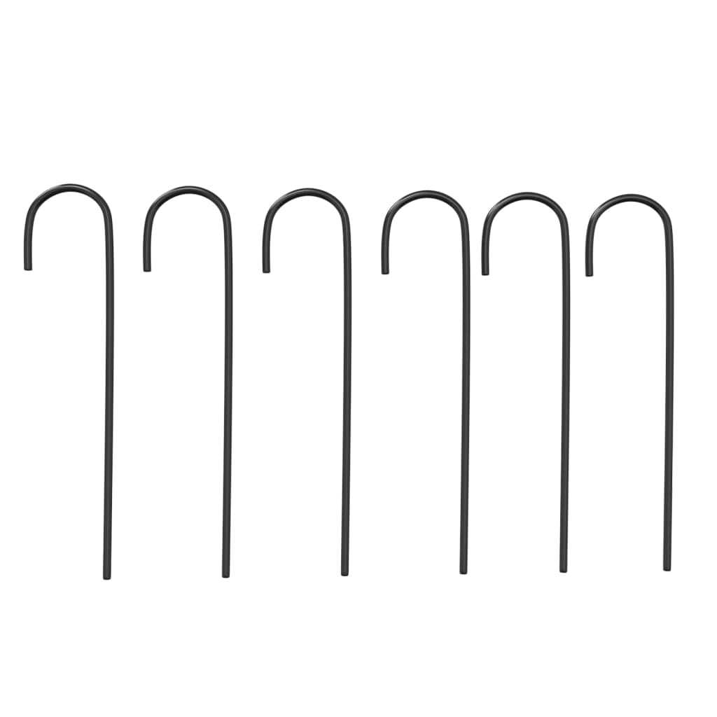 Garden Arch Black Ø180X255 Cm Steel