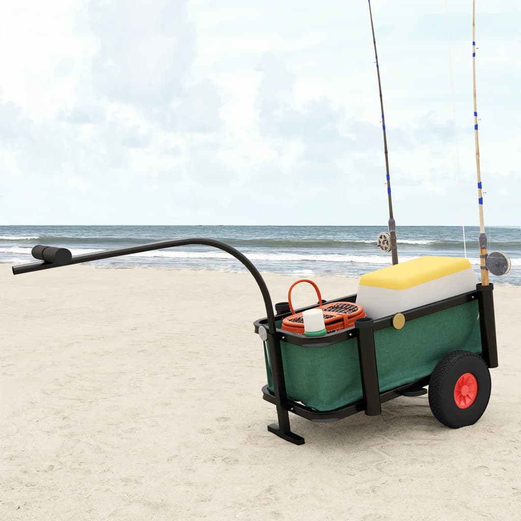 Fishing Trolley Black Steel