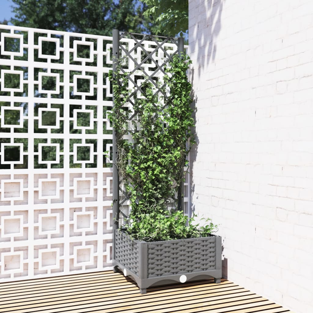 Garden Planter With Trellis Pp