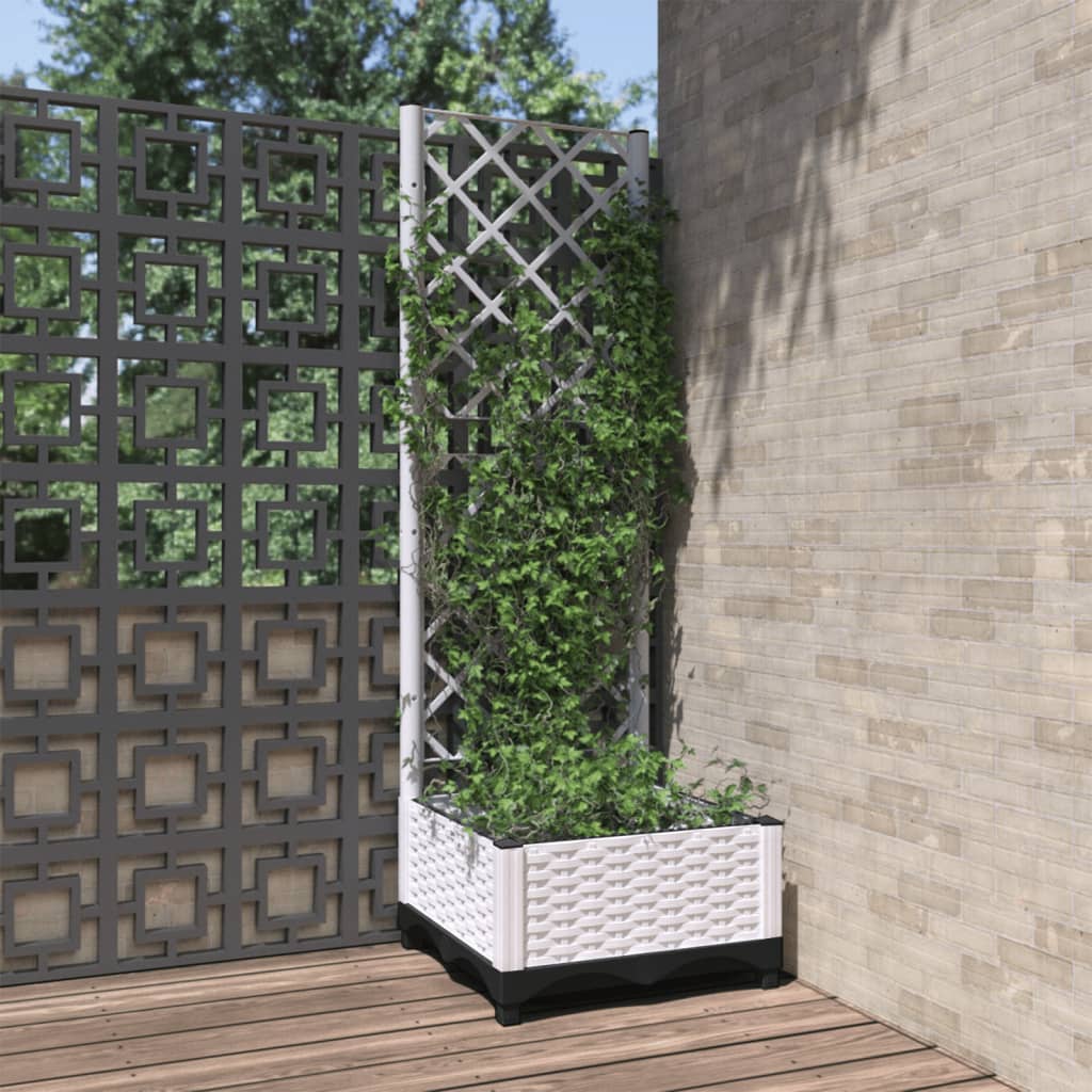 Garden Planter With Trellis Pp