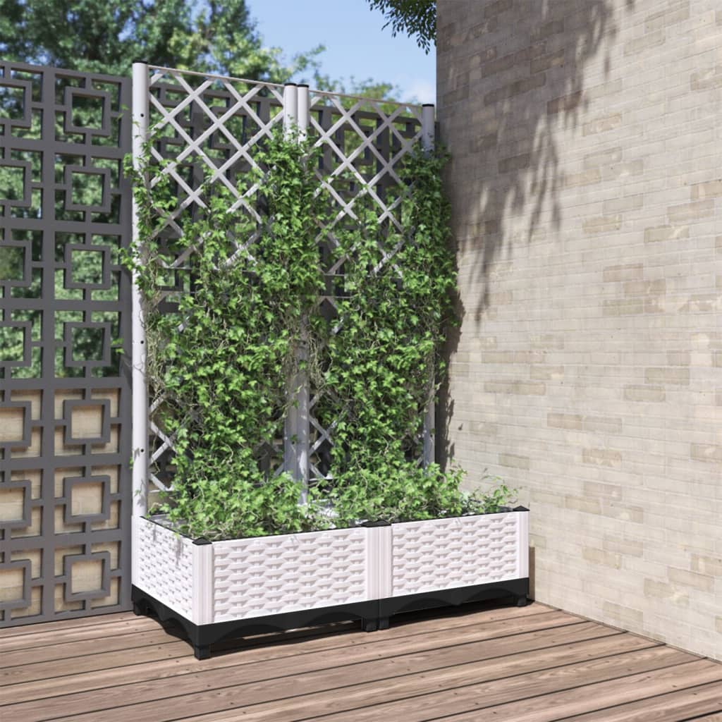 Garden Planter With Trellis Pp