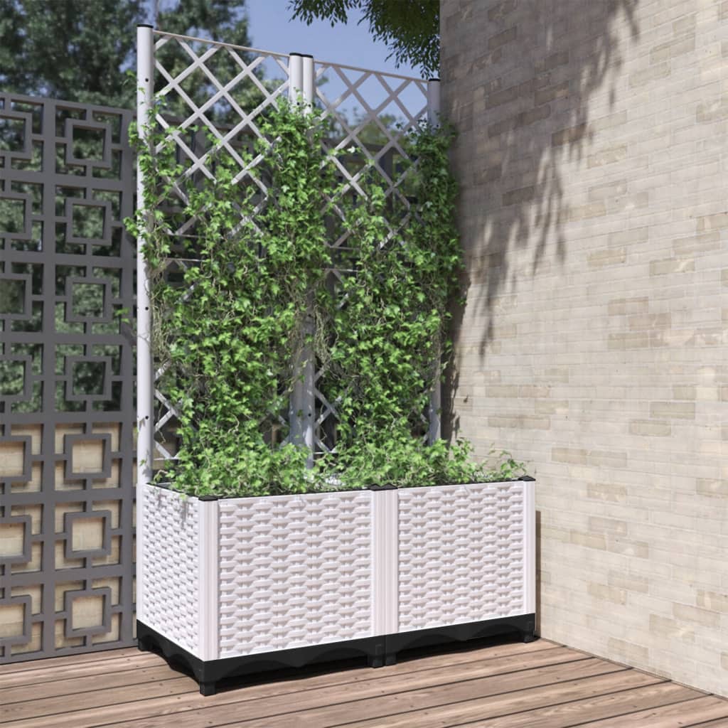 Garden Planter With Trellis Pp