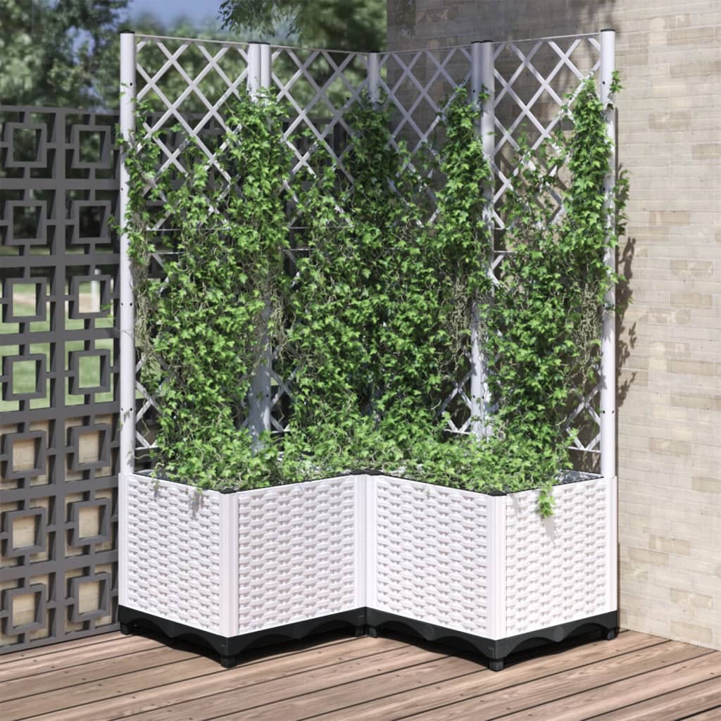 Garden Planter With Trellis Pp