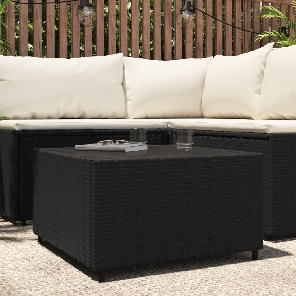 Square Garden Coffee Table 50X50X30 Cm Poly Rattan