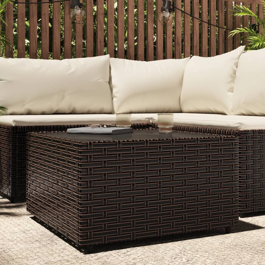 Square Garden Coffee Table 50X50X30 Cm Poly Rattan