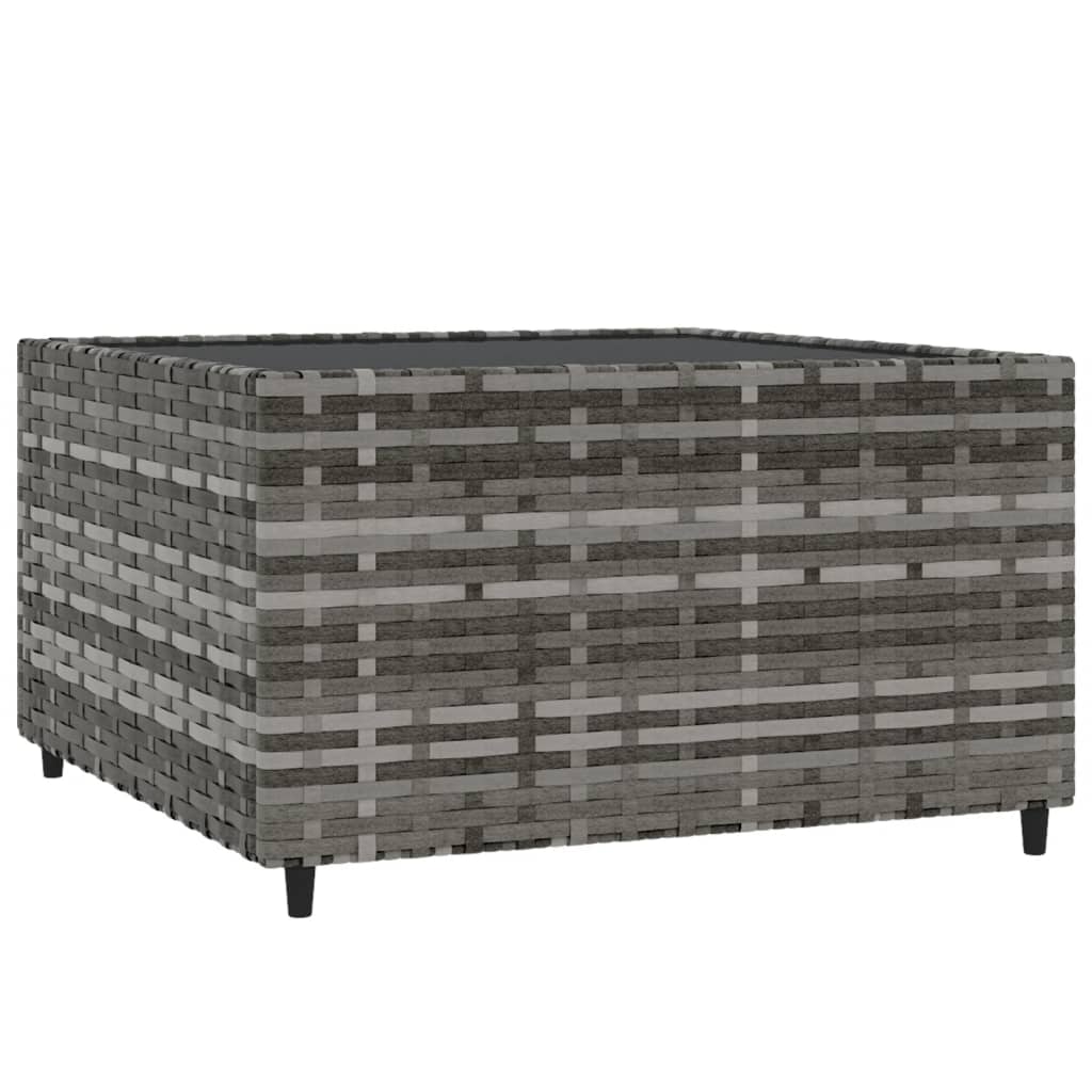 Square Garden Coffee Table 50X50X30 Cm Poly Rattan
