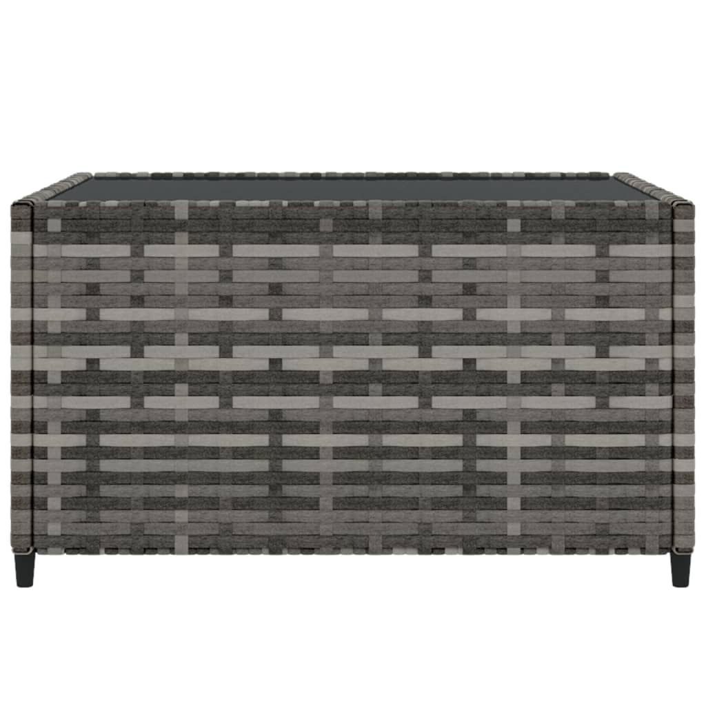 Square Garden Coffee Table 50X50X30 Cm Poly Rattan