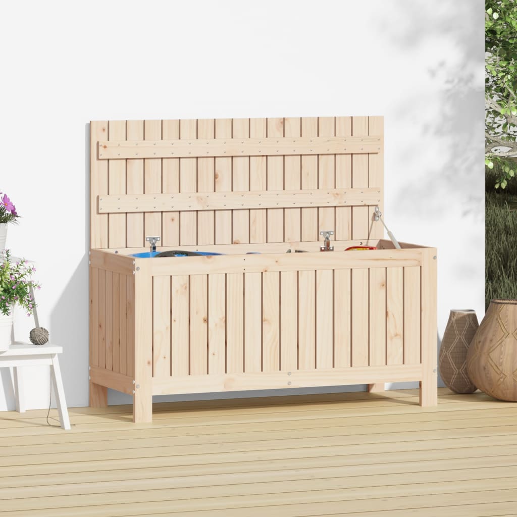 Garden Storage Box Solid Wood Pine