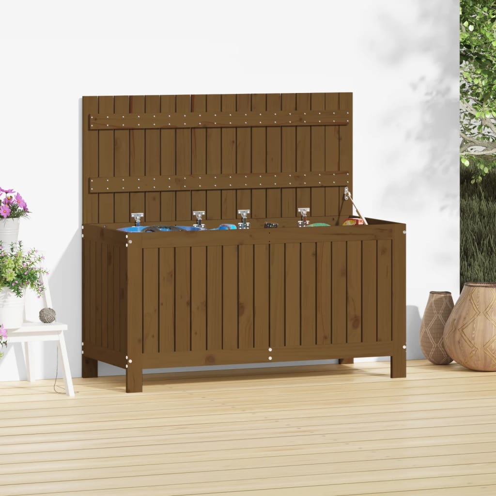 Garden Storage Box Solid Wood Pine