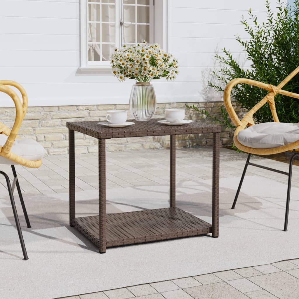 Side Table 55X45X49 Cm Poly Rattan
