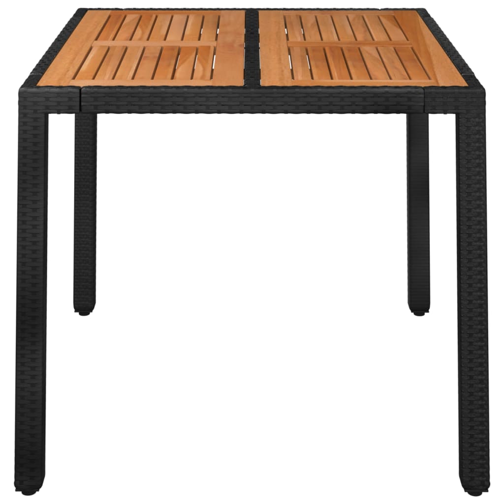 Garden Table With Poly Rattan