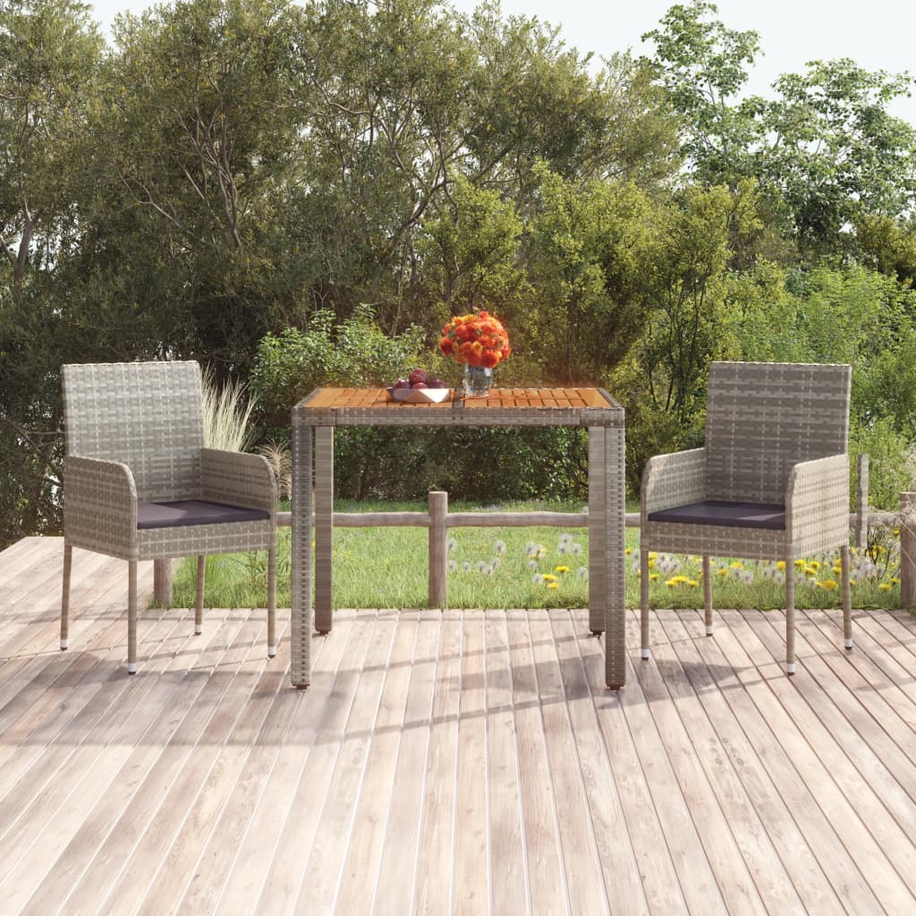Garden Table With Poly Rattan