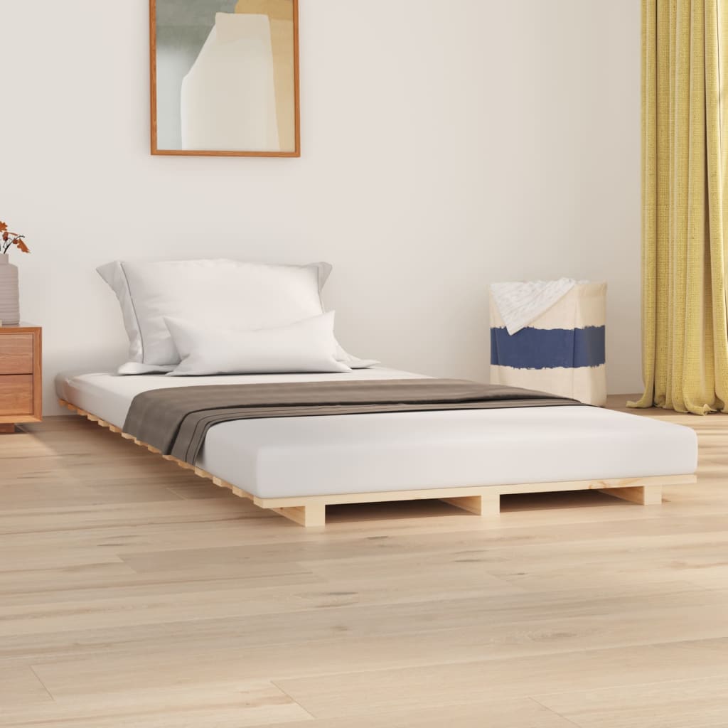 Bed Frame Without Mattress Small Double Solid Wood Pine