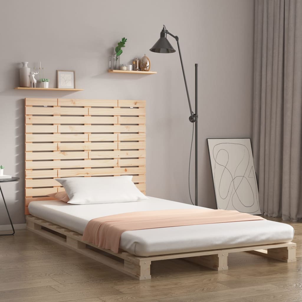 Wall Headboard 96X3X63 Cm Solid Wood Pine