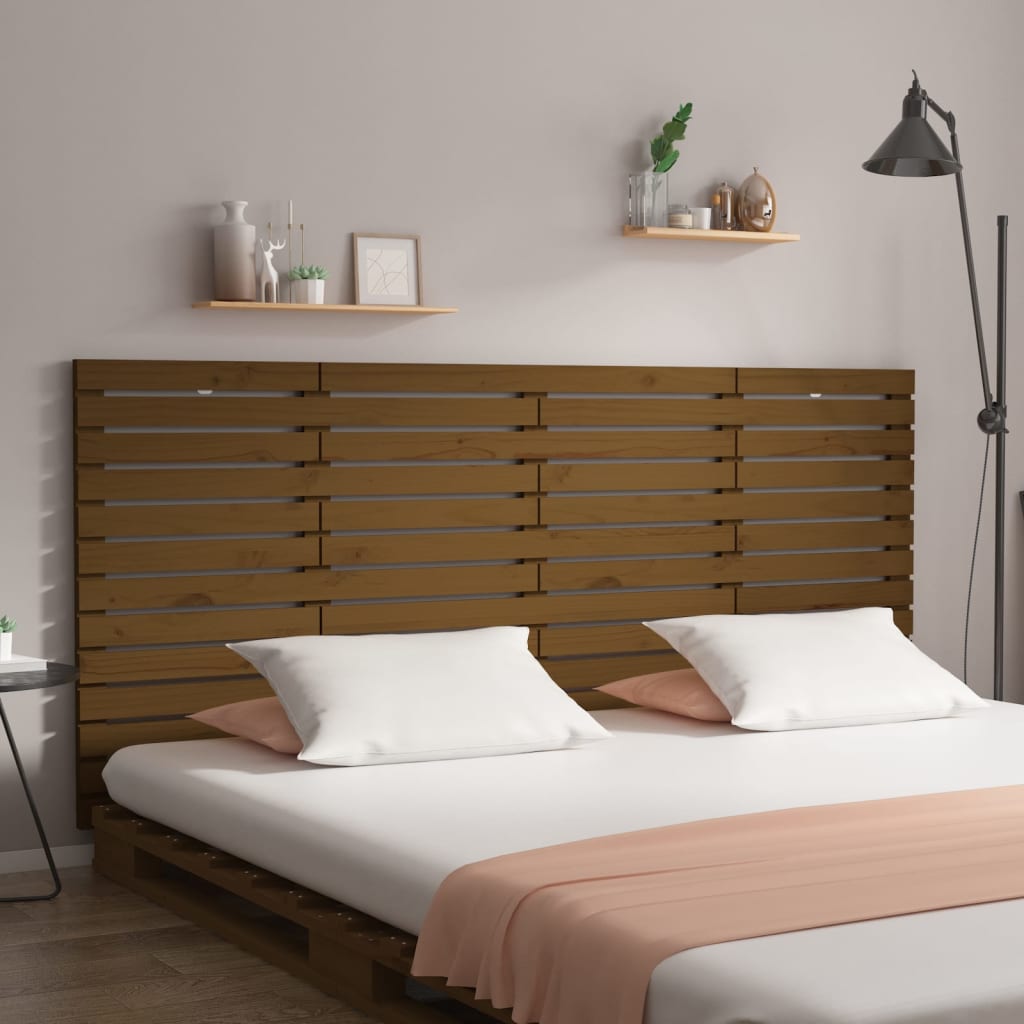 Wall Headboard 96X3X63 Cm Solid Wood Pine