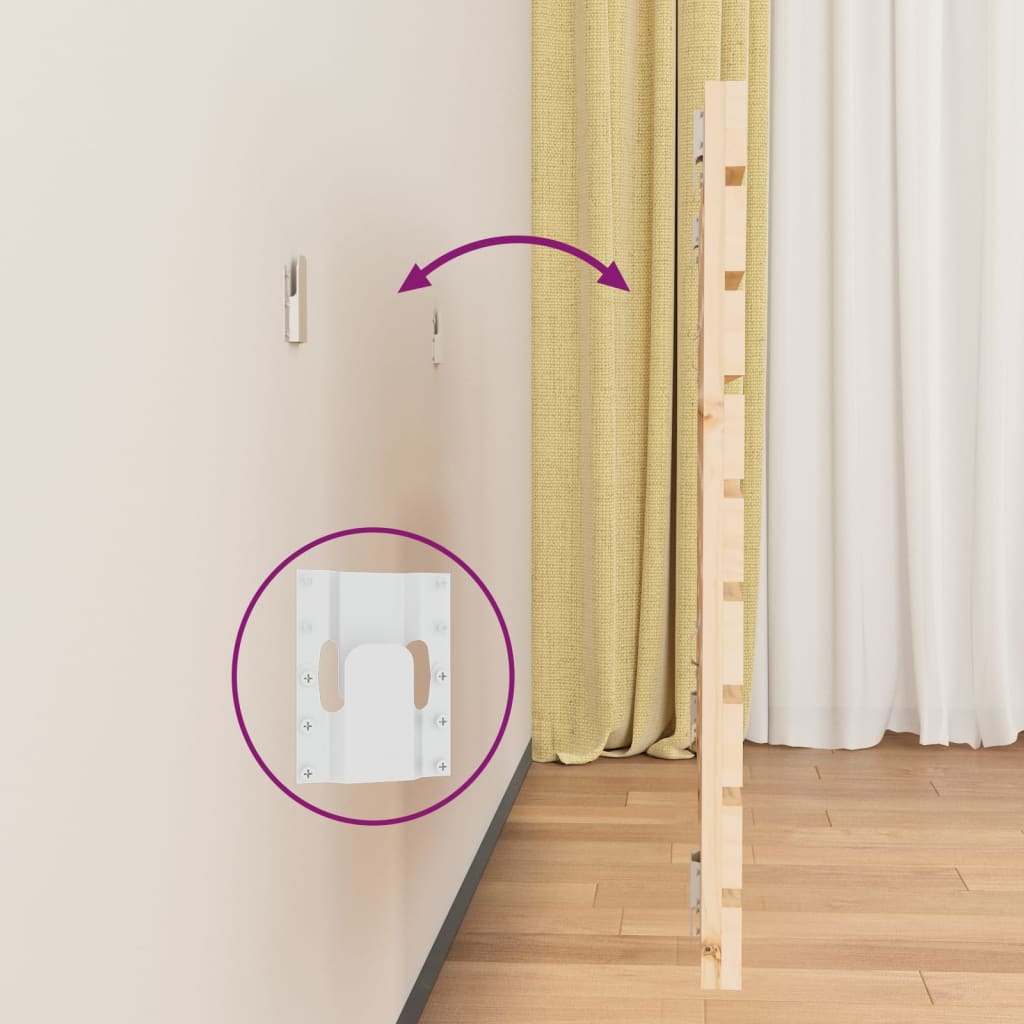 Wall Headboard 96X3X63 Cm Solid Wood Pine