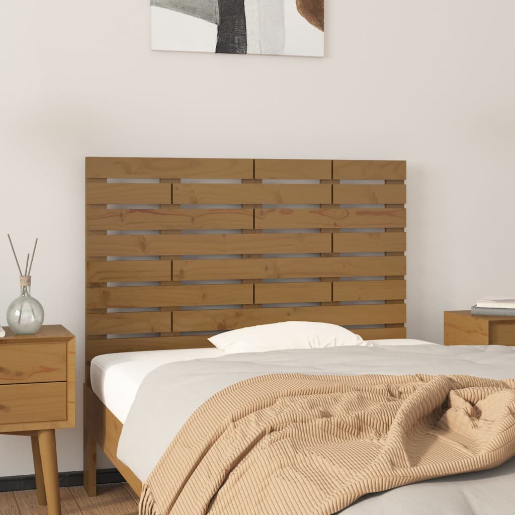Wall Headboard 96X3X63 Cm Solid Wood Pine