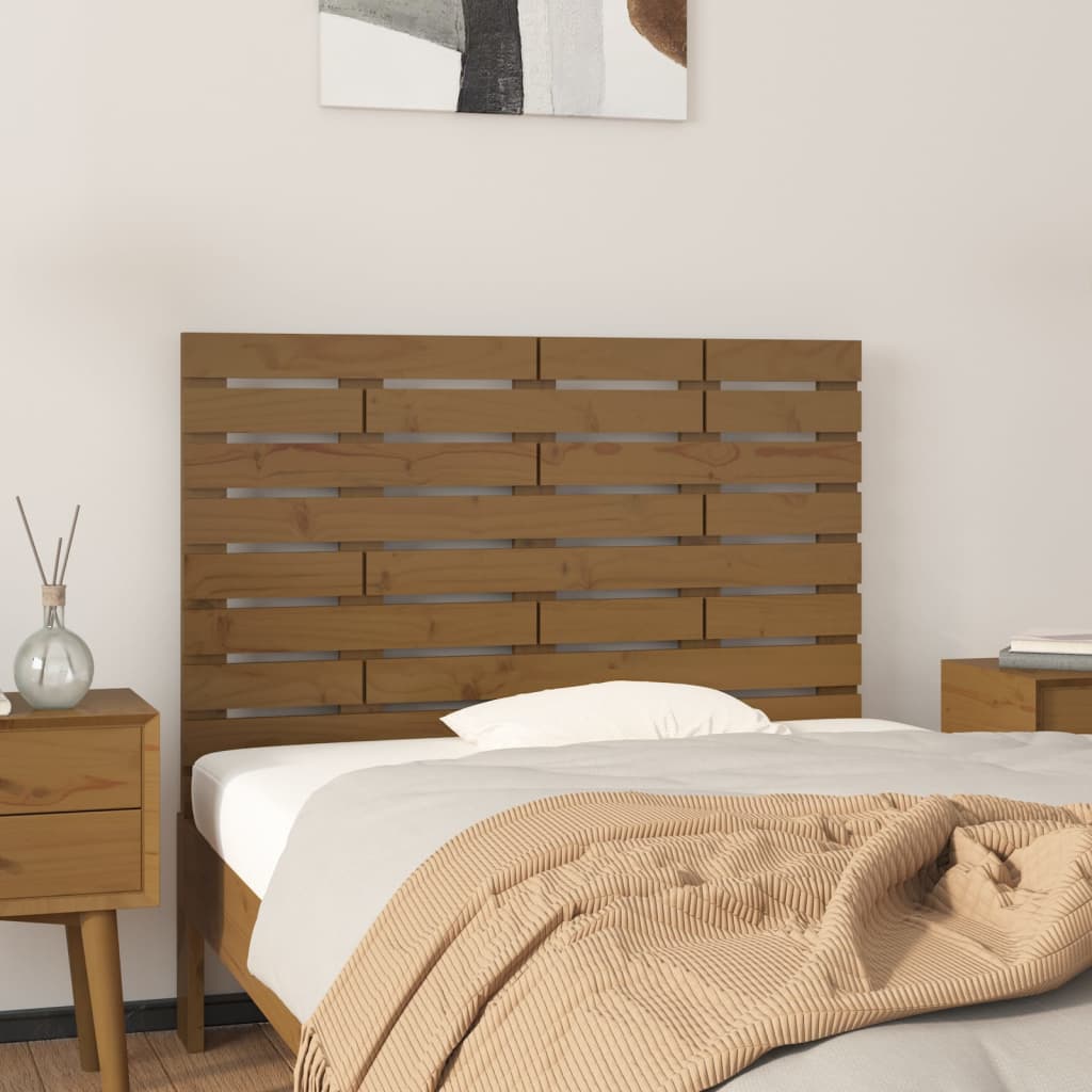 Wall Headboard 96X3X63 Cm Solid Wood Pine