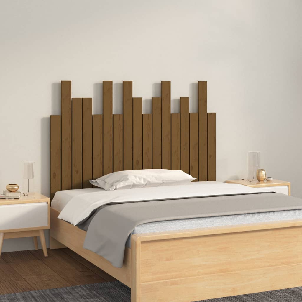 Wall Headboard 166X3X80 Cm Solid Wood Pine