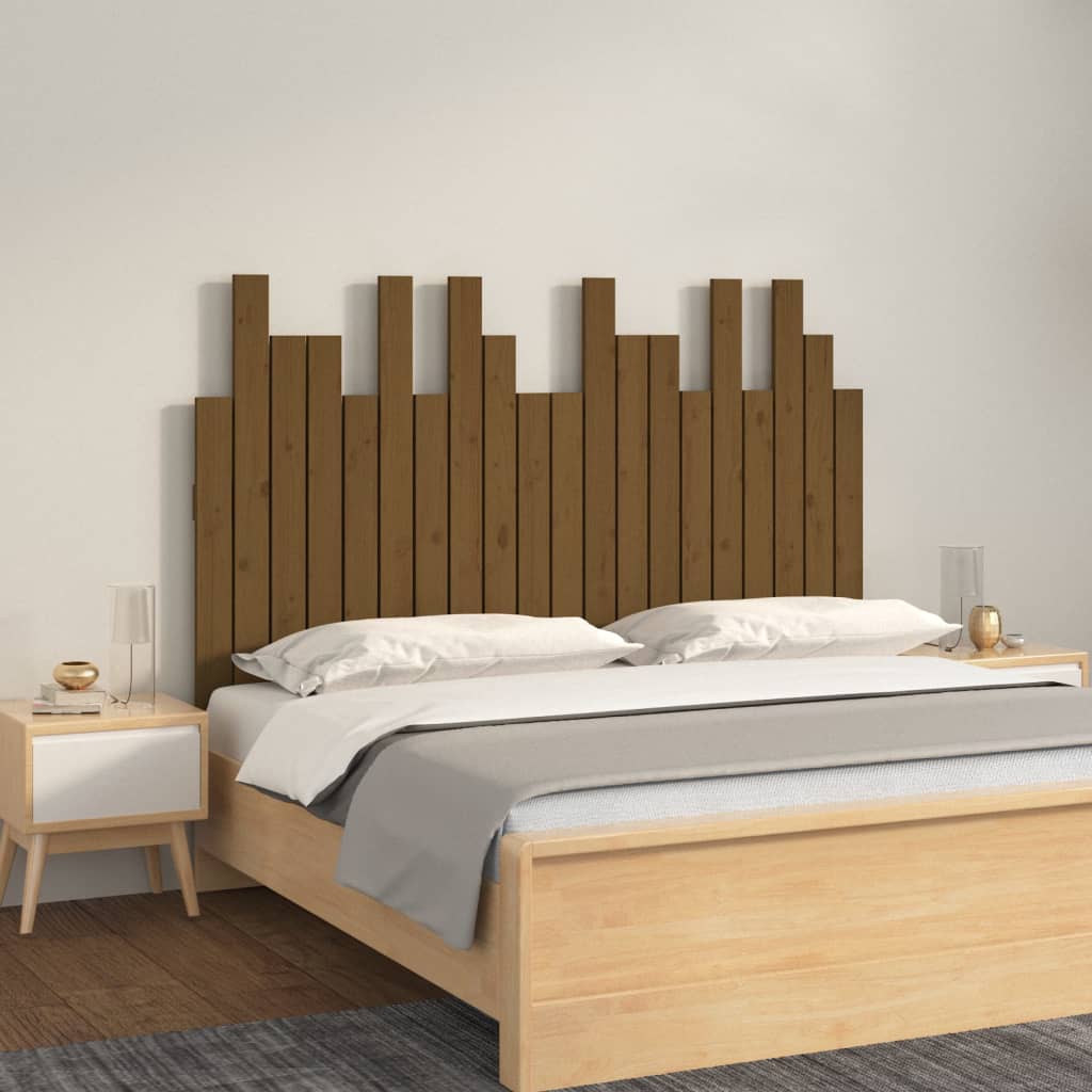 Wall Headboard 166X3X80 Cm Solid Wood Pine