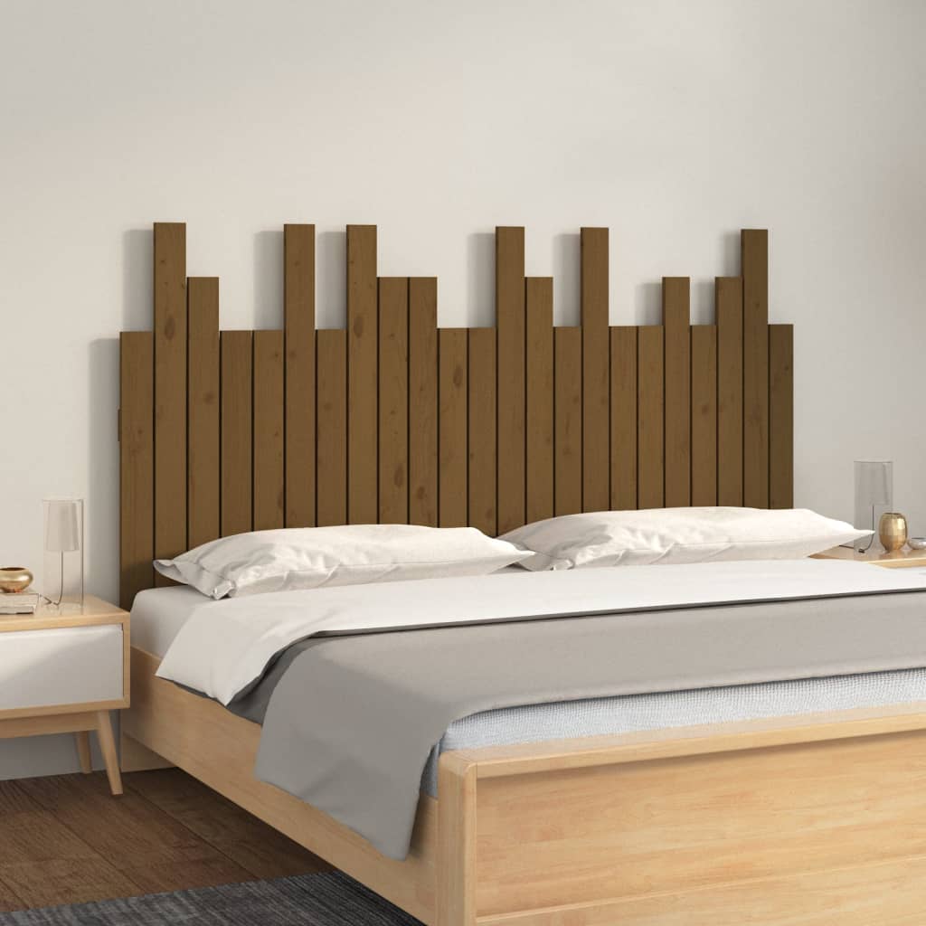 Wall Headboard 166X3X80 Cm Solid Wood Pine