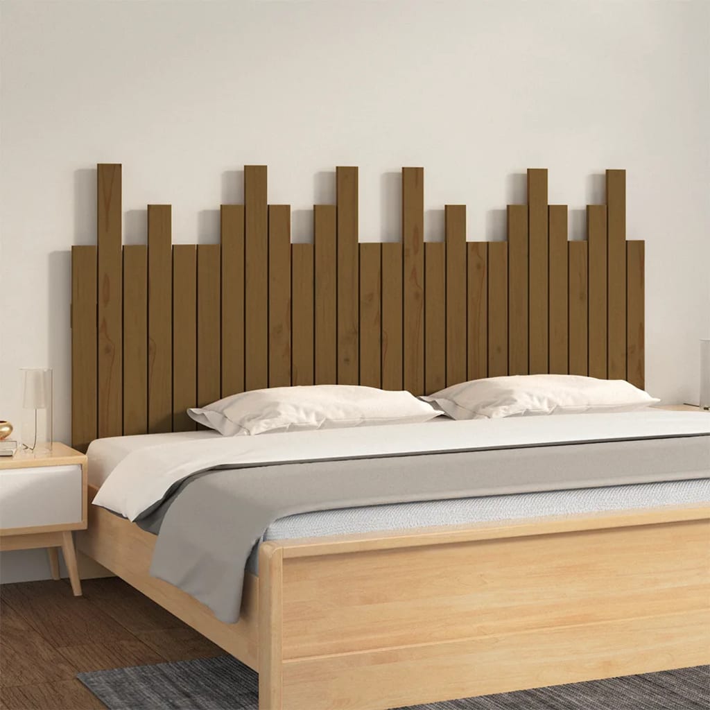 Wall Headboard 166X3X80 Cm Solid Wood Pine