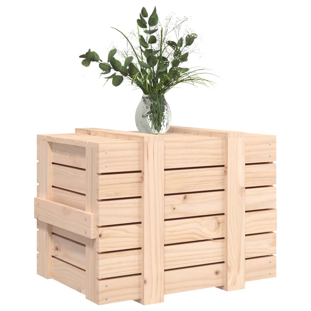 Storage Box Solid Wood Pine