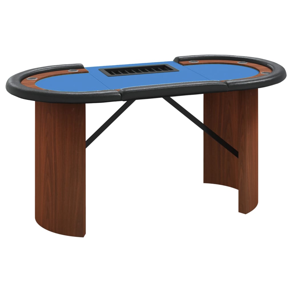 10-Player Poker Table With Chip Tray 160X80X75 Cm