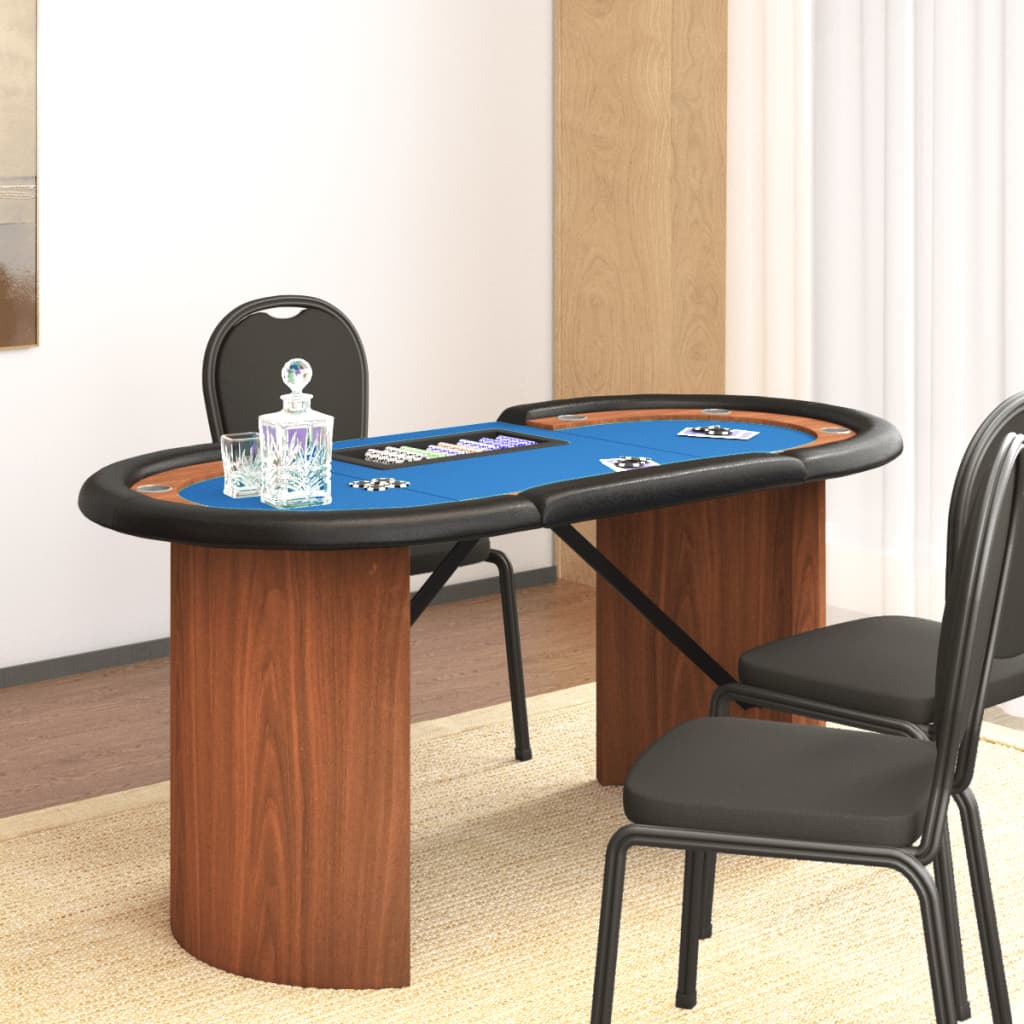 10-Player Poker Table With Chip Tray 160X80X75 Cm