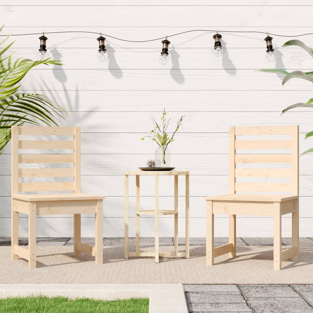 Garden Chairs 2 Pcs Solid Wood Pine