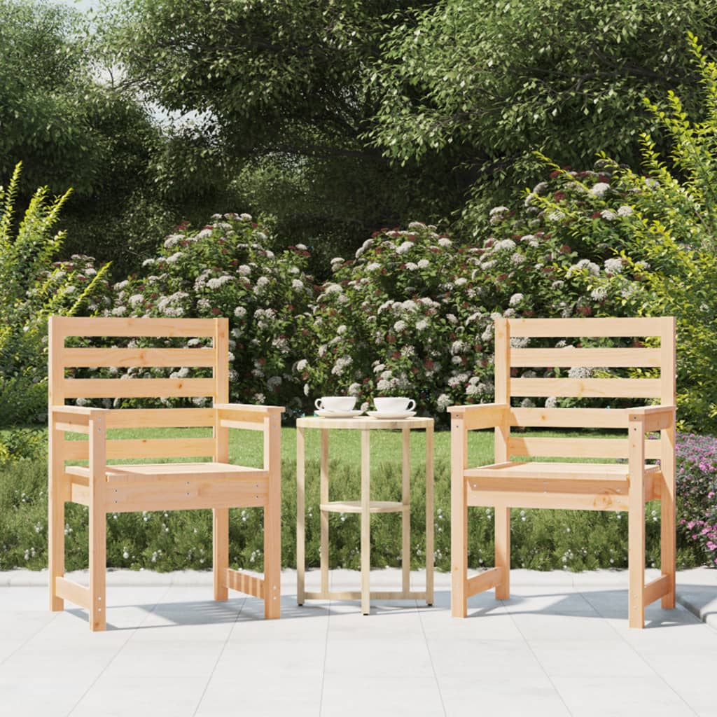 Garden Chairs 2 Pcs Solid Wood Pine