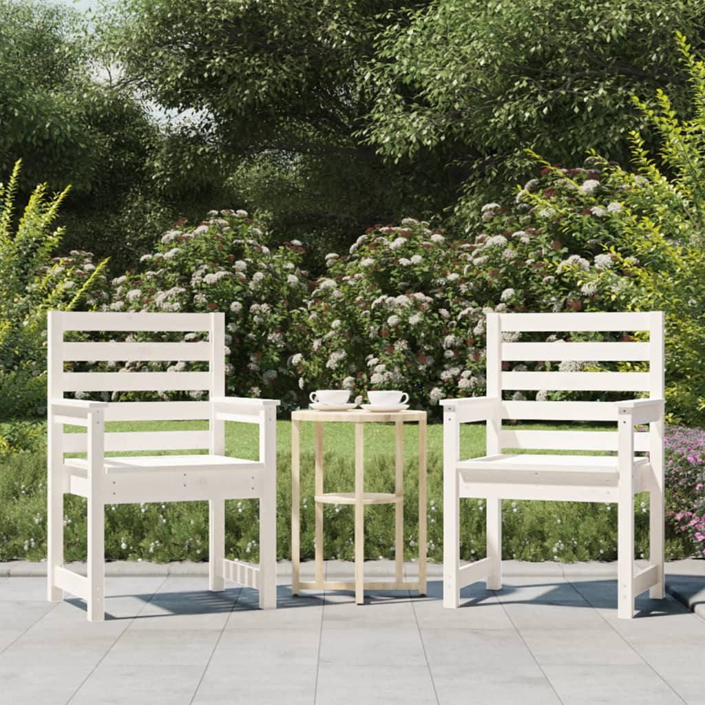 Garden Chairs 2 Pcs Solid Wood Pine