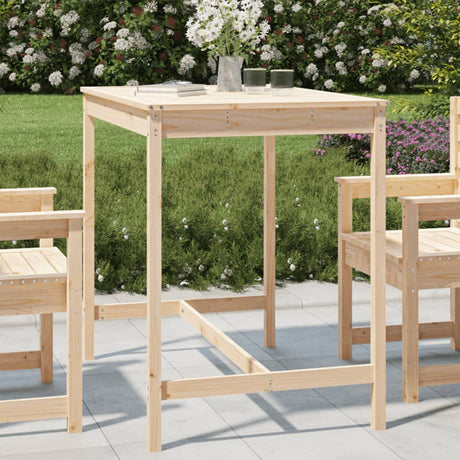 Garden Table Solid Wood Pine